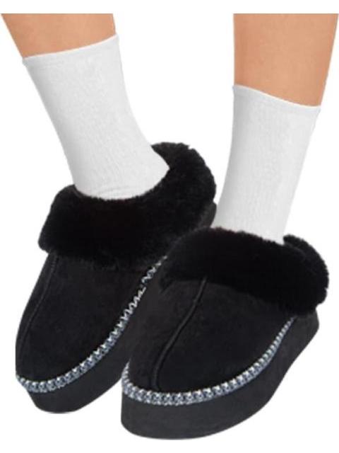 PANTUFLA PELUCHE NEGRO LOVE TO LOUNGE
