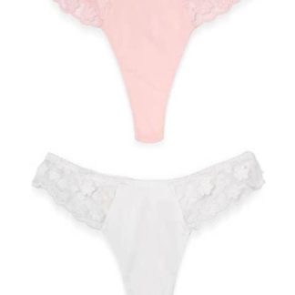 PANTY SET DE 2 PIEZAS BRAZILIAN BLANCO LOVE TO LOUNGE