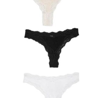 PANTY SET DE 3 PIEZAS BRAZILIAN NEGRO LOVE TO LOUNGE