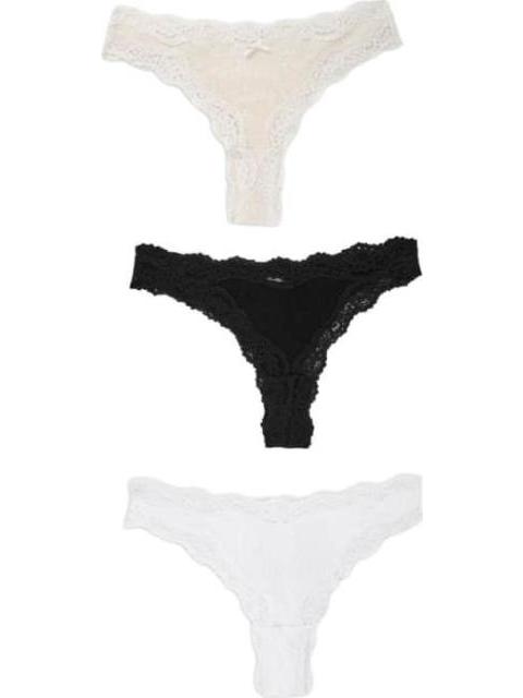 PANTY SET DE 3 PIEZAS BRAZILIAN NEGRO LOVE TO LOUNGE
