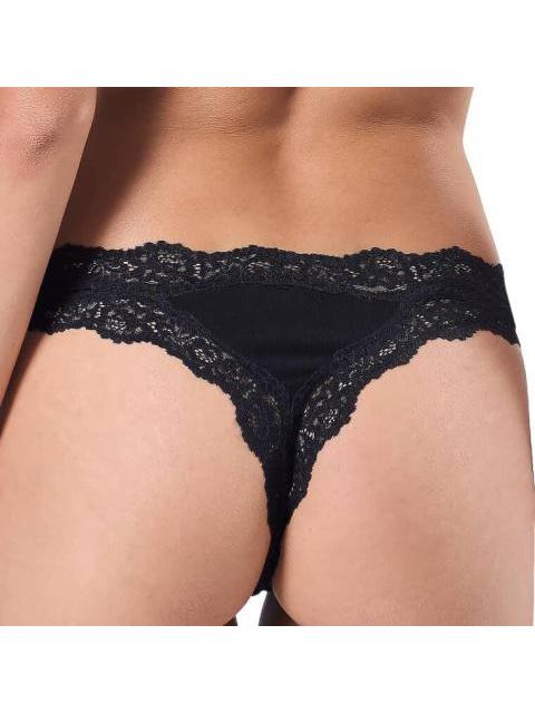 PANTY SET DE 3 PIEZAS BRAZILIAN NEGRO LOVE TO LOUNGE - Imagen 4