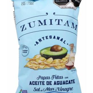 PAPAS ACEITE DE AGUACATE SAL DE MAR VINAGRE 40 G ZUMITAM