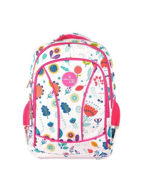 PC085317 MOCHILA ESCOLAR INFANTIL MULTIPLES COMPARTIMENTOS MODEO BROOKLYN FLORES | PERFECT CHOICE