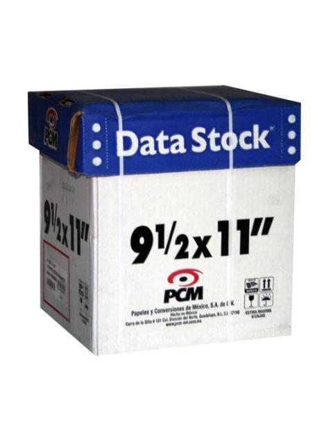 PCM PAPEL STOCK 1 TANTO 3000 HOJAS DE 9.5 X 11 BLANCO