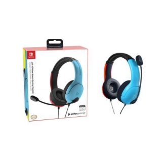 PDP AUDIFONOS GAMER LVL40 PARA NINTENDO SWITCH ALAMBRICO 3.5MM ROJO-AZUL
