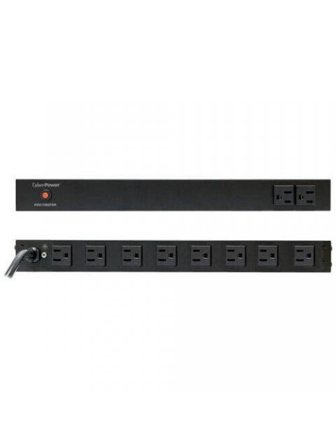 CYBERPOWER PDU PARA RACK 1U PDU15B2F8R 15A 120V 10 CONTACTOS - Imagen 3