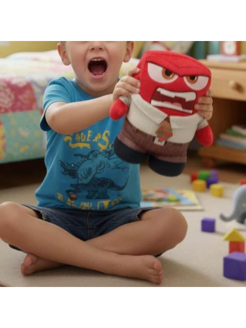 PELUCHE ANIMADO DISNEY FURIA MULTICOLOR INSIDE OUT 2 - Imagen 6