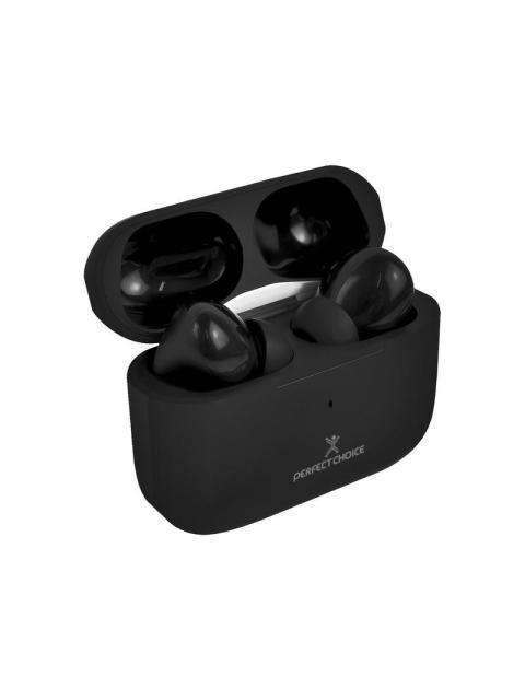 PERFECT CHOICE AUDIFONOS INTRAURICULARES CON MICROFONO NESH INALAMBRICO BLUETOOTH NEGRO