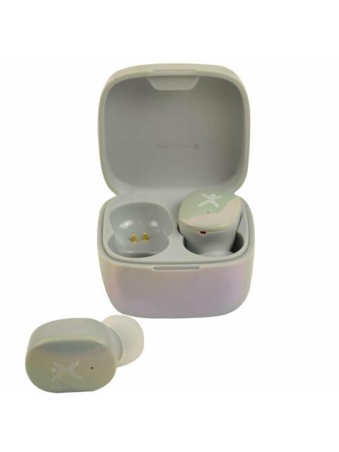 PERFECT CHOICE AUDIFONOS INTRAURICULARES CON MICROFONO TWS MINI PEARL INALAMBRICO BLUETOOTH USB-C GRIS - Imagen 3