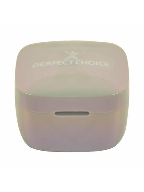 PERFECT CHOICE AUDIFONOS INTRAURICULARES CON MICROFONO TWS MINI PEARL INALAMBRICO BLUETOOTH USB-C GRIS - Imagen 4