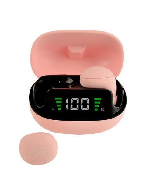 PERFECT CHOICE AUDIFONOS INTRAURICULARES CON MICROFONO TWS MINI TINY BEATS INALAMBRICO BLUETOOTH USB-C ROSA - Imagen 6