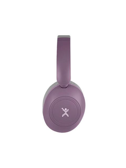 PERFECT CHOICE AUDIFONOS SOUNDIA BLUETOOTH INALAMBRICO USB-C MORADO - Imagen 4