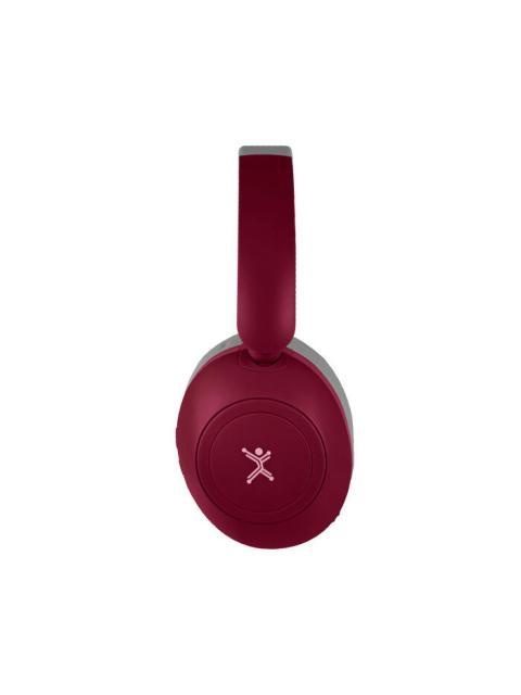 PERFECT CHOICE AUDIFONOS SOUNDIA BLUETOOTH INALAMBRICO USB-C ROJO - Imagen 3