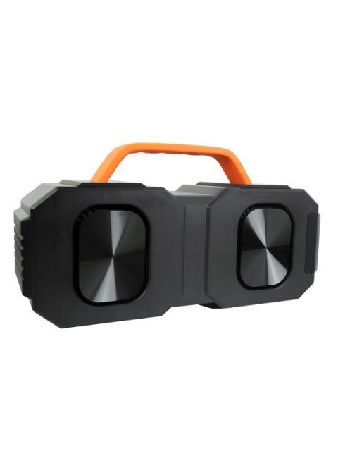PERFECT CHOICE BOCINA PORTATIL GOLIAT BLUETOOTH INALAMBRICO 50W RMS NEGRO-NARANJA - RESISTENTE AL AGUA - Imagen 4