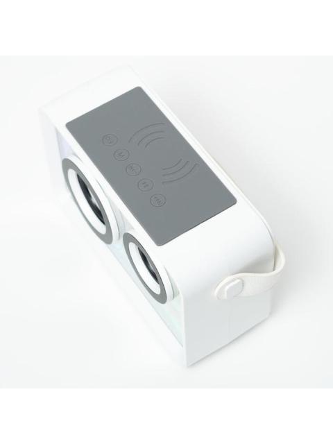 PERFECT CHOICE BOCINA PORTATIL LOOPSTAR BLUETOOTH ALAMBRICO-INALAMBRICO USB-C 8W BLANCO - RESISTENTE A POLVO-AGUA - Imagen 4