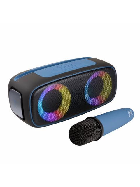 PERFECT CHOICE BOCINA PORTATIL OUTDOORS LITE BLUETOOTH INALAMBRICO 16W RMS USB-C NEGRO-AZUL - INCLUYE MICROFONO - Imagen 2