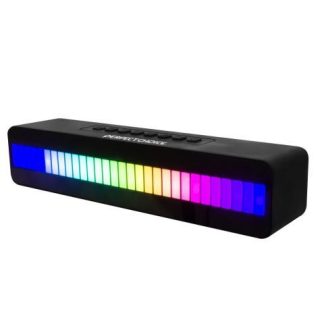 PERFECT CHOICE BOCINA PORTATIL SHINE BEAT BLUETOOTH INALAMBRICO USB-C NEGRO