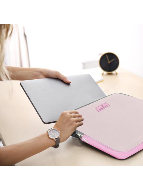 PERFECT CHOICE FUNDA DE NEOPRENO BAGIQ PARA LAPTOP 15.6 ROSA - Imagen 6