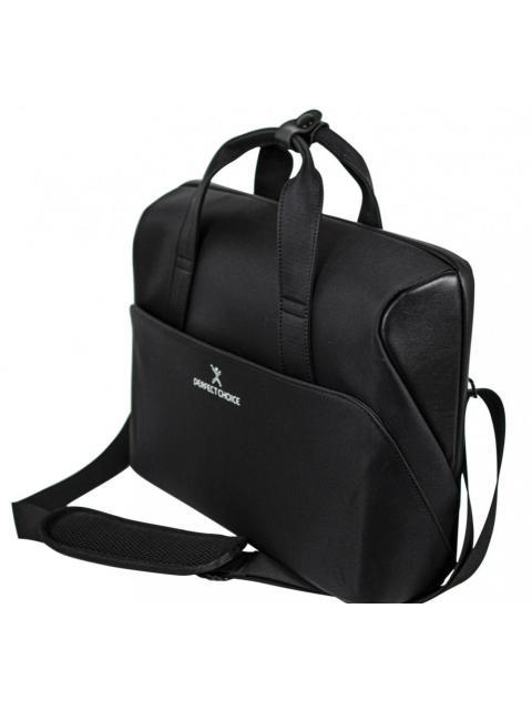 PERFECT CHOICE MALETIN PORTAFOLIO DE POLIESTER YUGEN PARA LAPTOP 15.6 NEGRO - Imagen 2