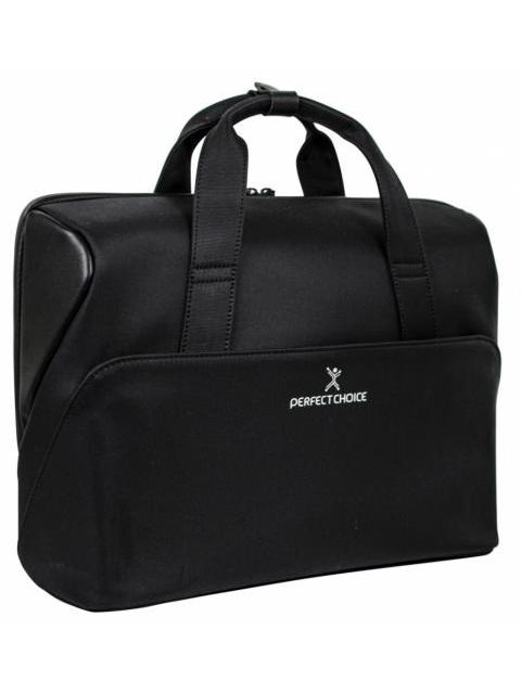 PERFECT CHOICE MALETIN PORTAFOLIO DE POLIESTER YUGEN PARA LAPTOP 15.6 NEGRO - Imagen 3