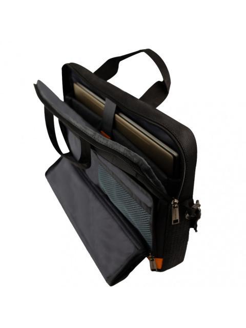 PERFECT CHOICE PORTAFOLIO DE POLIESTER GLITCH PARA LAPTOP 15.6 NEGRO - Imagen 2