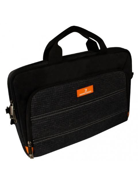 PERFECT CHOICE PORTAFOLIO DE POLIESTER GLITCH PARA LAPTOP 15.6 NEGRO - Imagen 3