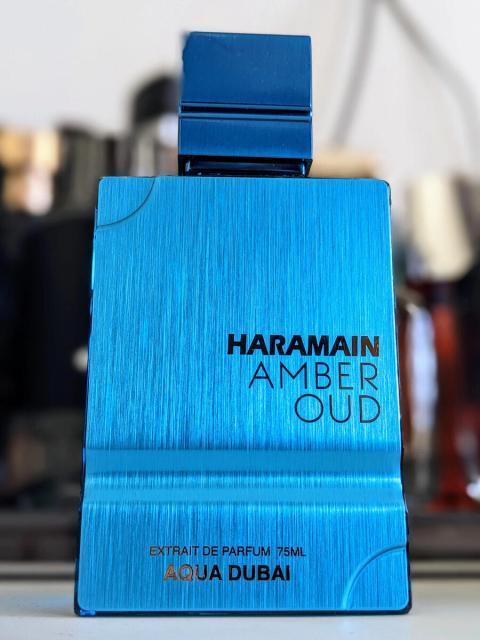 PERFUME AL HARAMAIN AMBER OUD AQUA DUBAI EDP 75ML - Imagen 3