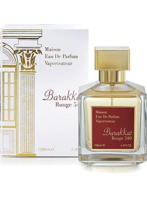 PERFUME BARAKKAT ROUGE 540 FRAGANCE WORLD EDP 100ML FRUTAL SPRAY
