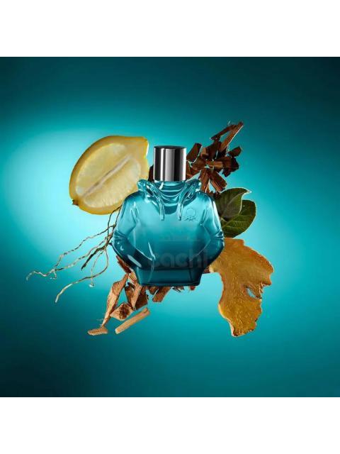 PERFUME BENETTON WE ARE TRIBE COOL 90ML HOMBRE CITRICO FRESCO AMADERADO - Imagen 3