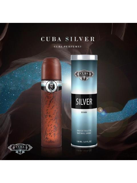 PERFUME CUBA SILVER MEN 100ML EDT - Imagen 5