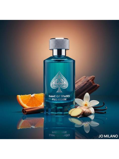 PERFUME JO MILANO GAME OF SPADES 100ML PARFUM CITRICO AROMATICO UNISEX VEGANO - Imagen 3
