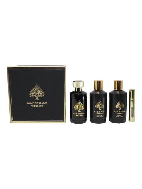PERFUME JO MILANO GAME OF SPADES WILDCARD SET 4 PIEZAS AMADERADO - Imagen 3