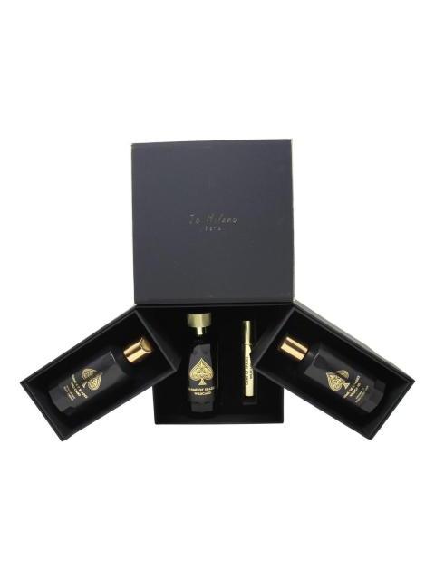 PERFUME JO MILANO GAME OF SPADES WILDCARD SET 4 PIEZAS AMADERADO - Imagen 5