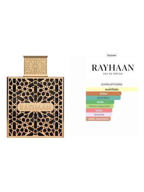 PERFUME RAYHAAN ELIXIR EAU DE PARFUM 100ML SPRAY ORIENTAL AMADERADO - Imagen 4