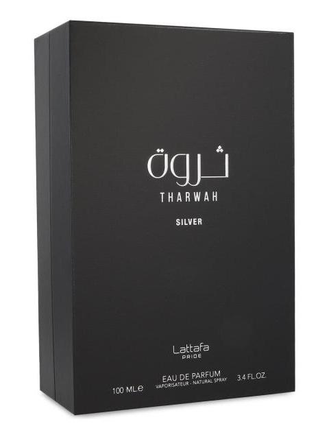 PERFUME THARWAH SILVER DE LATTAFA PARA HOMBRE EDP 100ML - Imagen 3