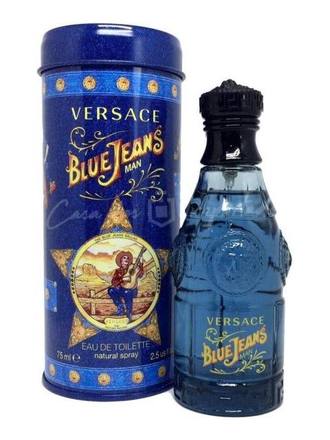 PERFUME VERSACE BLUE JEANS HOMBRE 75ML EDT SPRAY AROMATICO FOUGERE - Imagen 6