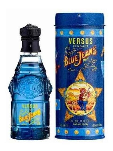 PERFUME VERSACE BLUE JEANS HOMBRE 75ML EDT SPRAY AROMATICO FOUGERE - Imagen 7