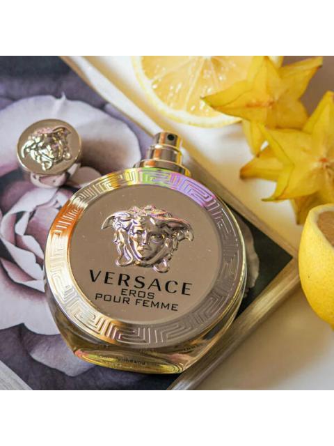 PERFUME VERSACE EROS POUR FEMME AMADERADO FLORAL FRUTAL 100ML SPRAY - Imagen 9