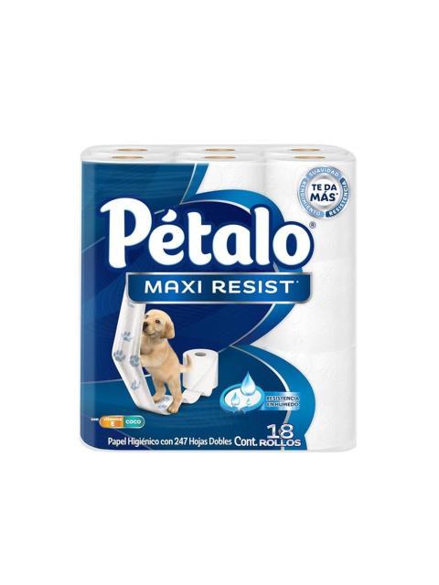 PETALO MAXI RESIST PAPEL HIGIENICO 4 PZ 247 HOJAS DOBLES