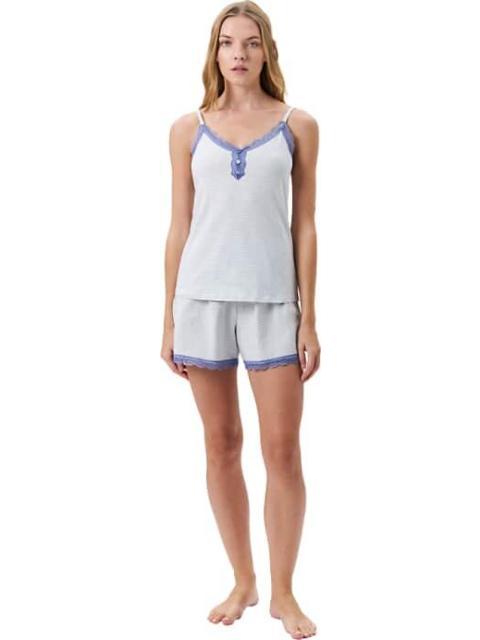 PIJAMA CON SHORT AZUL LOVE TO LOUNGE