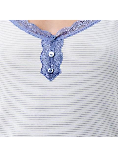 PIJAMA CON SHORT AZUL LOVE TO LOUNGE - Imagen 5