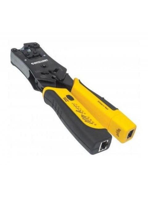 INTELLINET PINZA CRIMPEADORA 780124 RJ-11-RJ-12-RJ-22-RJ-45 NEGRO-AMARILLO - Imagen 2