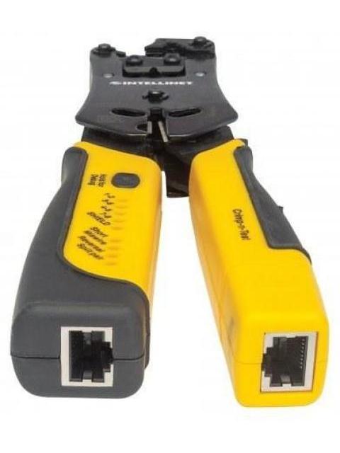 INTELLINET PINZA CRIMPEADORA 780124 RJ-11-RJ-12-RJ-22-RJ-45 NEGRO-AMARILLO - Imagen 2