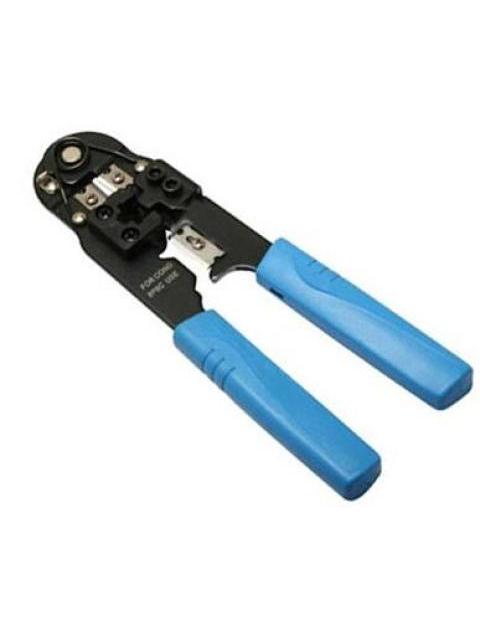 PINZA PARA CRIMPEAR PLUG MODULAR RJ45 CORTA Y PELA AZULNEGRO 000210 BROBOTIX