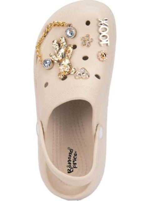SANDALIA ZUECO BEIGE BANANA PRICE - Imagen 3