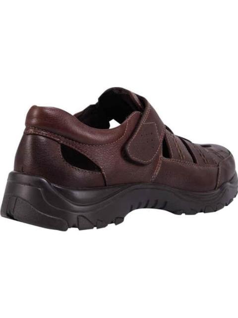 SANDALIA CASUAL AJUSTE CON VELCRO CAFE CALZADO PAZSTOR - Imagen 3