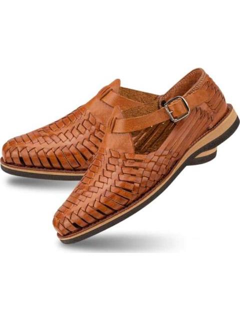 SANDALIA CASUAL HUARACHE ARTESANAL CAFE KAFE - Imagen 6