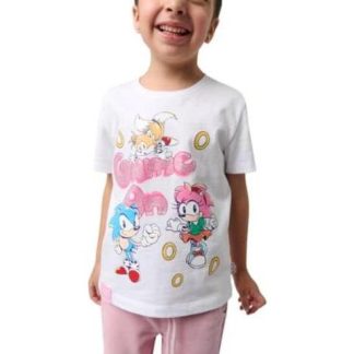 PLAYERA AMY SONIC BLANCO SONIC