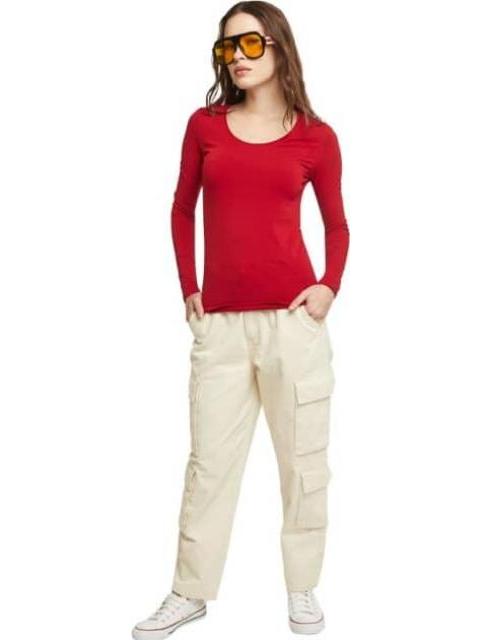 PLAYERA MANGA LARGA ROJO HOLLY LAND - Imagen 4