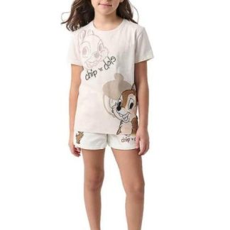 PLAYERA CHIP Y DALE BEIGE DISNEY
